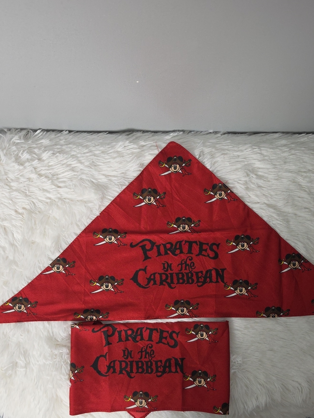 Disney Mickey's Pirates In The Caribbean Bandanas- 2, One Size